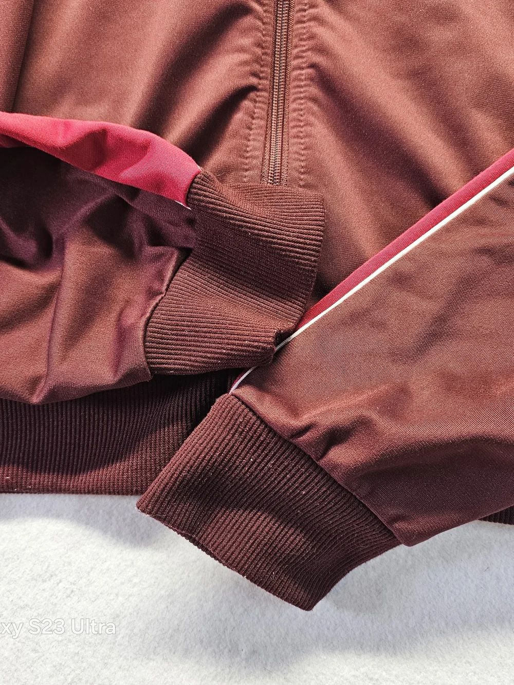 Coca Cola Maroon and Red Track Bomber Jacket